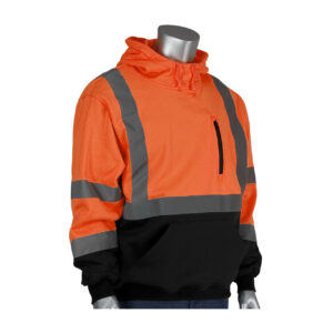 High Vis Hooded Pullover Sweatshirt