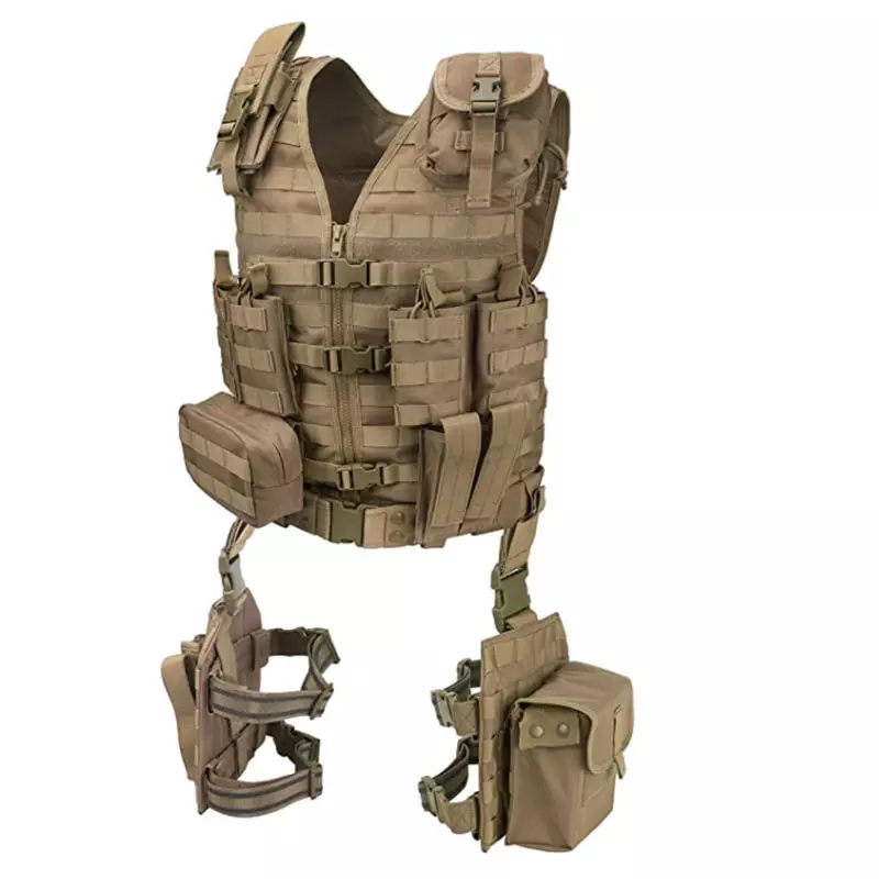 MOLLE Tactical Vest with Dual Leg Drop