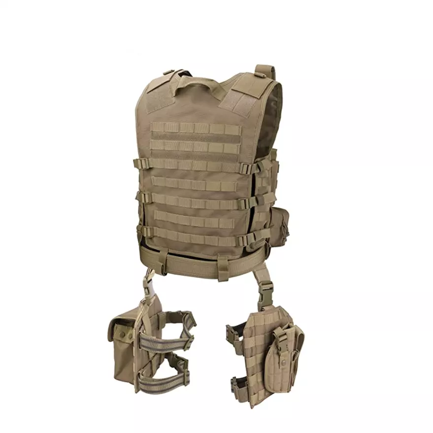 MOLLE Tactical Vest with Dual Leg Drop